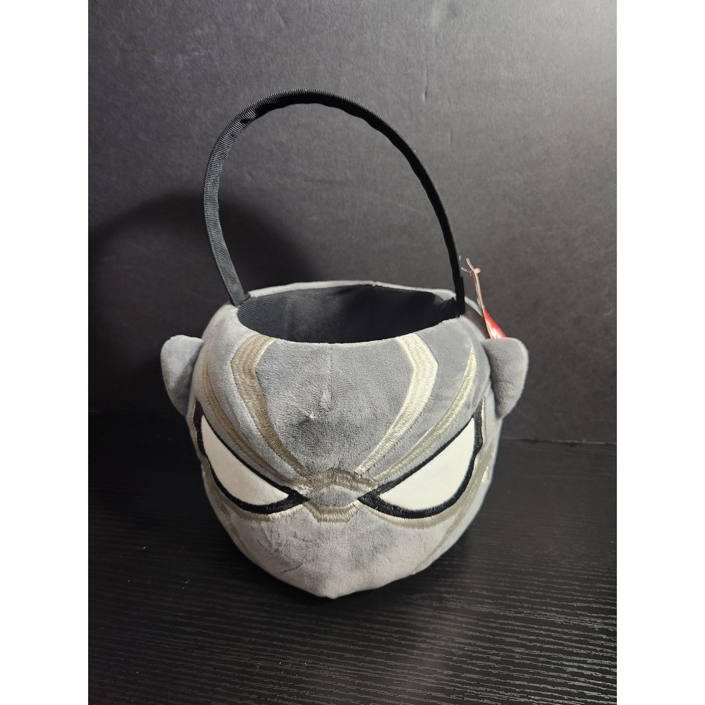 Marvel Black Panther Plush Basket Bucket Candy Treat‎ Bag Halloween